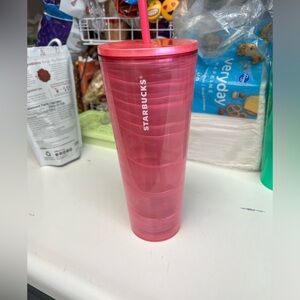 STARBUCKS pink tumbler